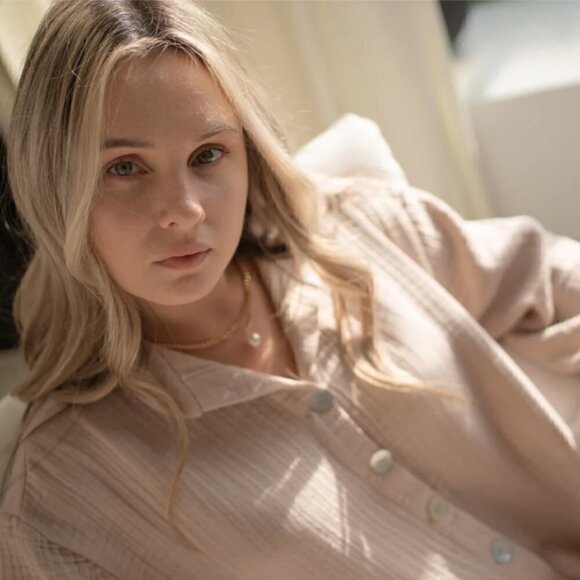 Cottonist Beige Hazel Dress / Light Jacket / Shirt - O/S - Picture 7 of 15